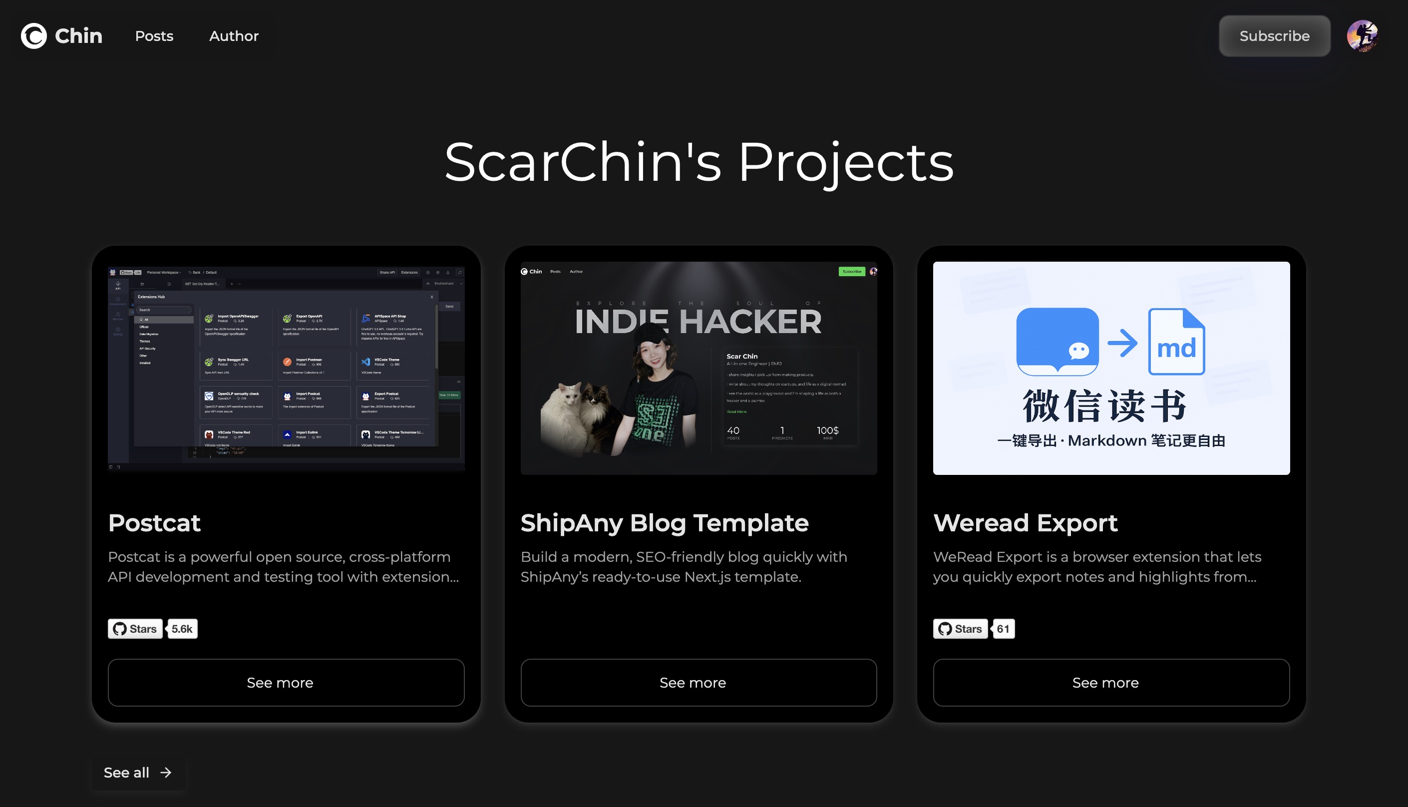 MDX Blog Template preview 2