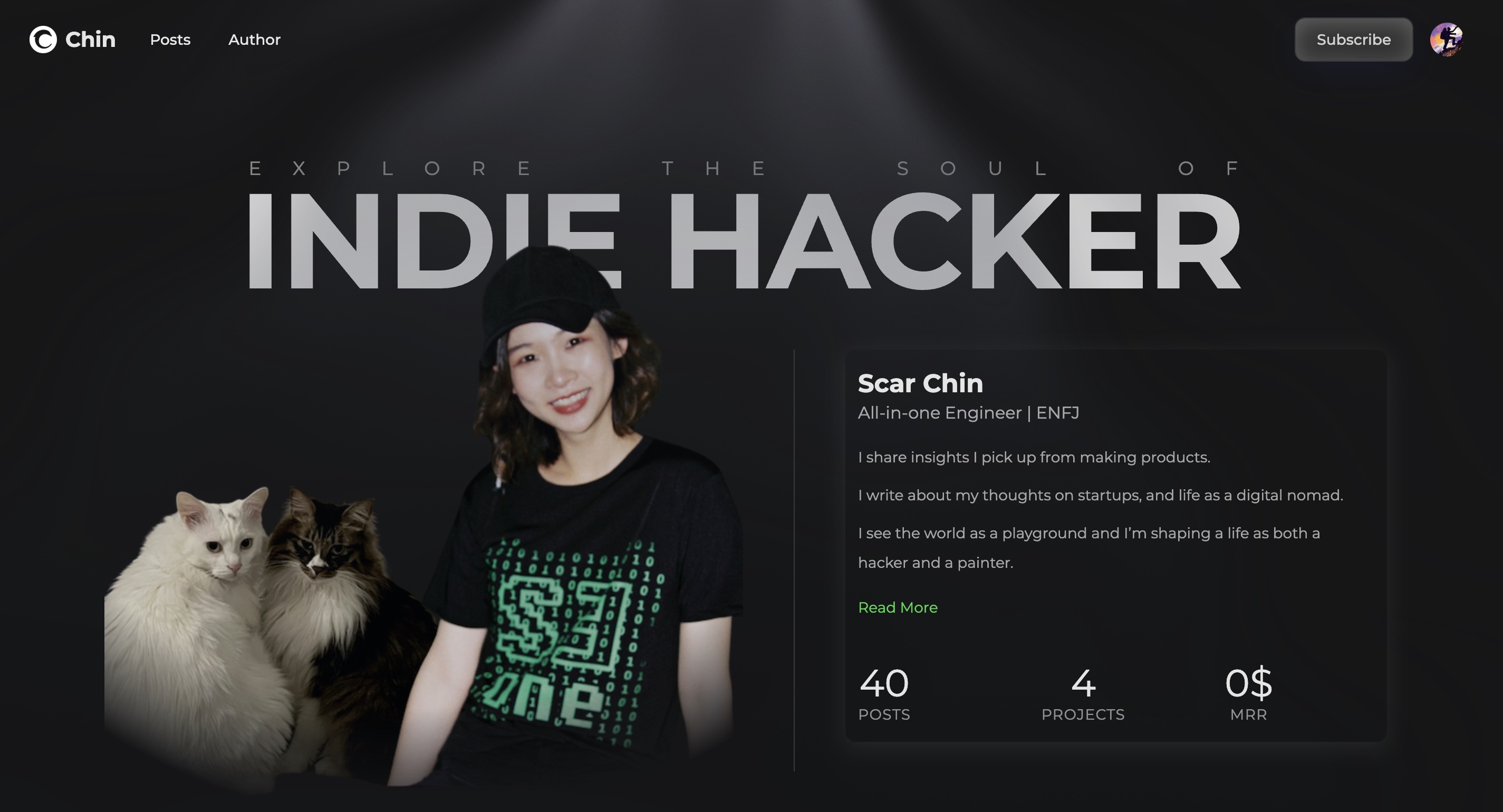 MDX Blog Template preview 1